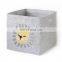 Hot selling collapsible cube linen cloth rectangle folding storage box stackable felt storage boxes