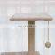 Factory Manufacturing 60 Styles Comfortable Hemp Linen Warped Wooden Cat Tree House Simple Cat Tree with Cat Scratch Post