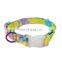 good quality patterns printing decorative design quick release dog collar