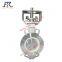 Anti-abrasive ceramic butterfly valve for abrasive and corrosive applications