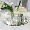 mirror candle plates wedding decor gold mirror holder