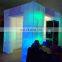 Cheap Large cube house inflatable building tent inflatable LED lighting photo booth for wedding party