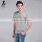 Custom pattern organic gray sports men tees