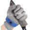 Level 5 anti Cut Proof Stab resistant 316L Metal wire gloves Stainless Steel Iron Butcher Fishing Meat process cutting