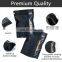 5x7 Inches Resealable Matte Black Food Storage Plastic Bags with Practical Stand Up Bottom and Vertical Viewing Window