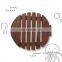 Walnut Bowl Mat Wooden Pot Coaster Teapot Place Mat Black Environment-friendly Natural Mats & Pads