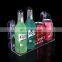 strong suction acrylic organizer for drinks can holder bottles wall mount acrylic fridge holder