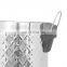 Top sale 5L Embossing Surface Design Home Trash Can Kitchen Household Metal Dustbin Stainless Steel Foot Pedal Dust Bin