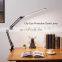 New LED Folding Metal Desk Lamp Clip on Light Clamp Long Arm Dimming Table Lamp 3 Colors For Living Room Reading Office Computer