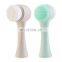 Eco Friendly Biodegradable Korean Facial Cleansing Brush With Silicone Massage Brushes For Deep Cleaning