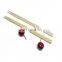 Half Open Paper Packed Bamboo Twins Chopstick Accept Customized Logo Design