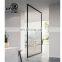 8 mm glass aluminum bathroom restroom door entry hidden hinge pivot door with frame frosted glass french aluminum door hotel