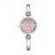 SKENGKE Elegant Watch For Lady Bracelet Band Pearl Shell Dial With Dazzling Crystal Index Bangle Watches Custom Logo K0013L-A