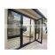 European Standard Double Panels Swing Style Aluminum Frame Tempered Glass Double  Entry Door