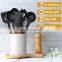 Silicone Cooking Utensil Set, Umite Chef 8-Piece Kitchen Utensils Set with Natural Acacia Wooden Handles,Food-Grade Silicone