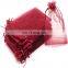 Amazon Best Seller 4 x 4.72 Jewelry Pouch Packaging Mesh Organza bags With Drawstring