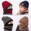 2Pcs Children's Thick Winter Warm Beanie Hat Knitted Winter Kids Hat And Scarf Set For Girls Boys