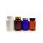 Wholesale 80ml120ml 150ml 200ml blue green orange Plastic Supplement Pill Medicine Capsules Bottles jar containers with flip cap
