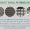 SS304 SS316 Edelstahl Drahtgitter Scheibe, Metallgitter Sieb, Filter Scheibe, schwarze Drahtgewebe Filter Scheibe