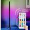 LED Corner RGB Floor Lamp Nordic Decoration Home for Living Room Night Lights Remote Control Dimming Standing Connect Lamps