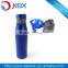 blue stainless steel sport shaker bottle