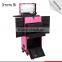 2016 PVC professional beauty makeup case with lighted mirror and drawers