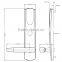 2015 Factory Zinc Alloy Stainless Steel rfid card electronic remote control door lock for hotel