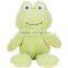 Good sale stuffed animal cheap and cute soft plush green frog toy