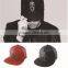 Cool Punk Rock Lion Head Decorated Flat Brim Snake PU Leather Hiphop Cap