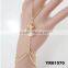 Electroplating Metal Simple Slave Chain Hand Harness Bracelet Ring Jewelry