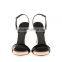 Women large high heel shoes high quality shoes sandals women's shoes manufacturer black leather sandals