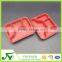 Hot selling,big red 4-compartment plastic fast food container