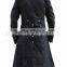 MENS MILITARY TRENCH STRAIGHT COAT CRIMINAL BLACKLIST STEAMPUNK BLACK GOTHIC