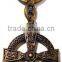 Dongguan Antique Finishing Cross Souvenir Metal Keychain Maker
