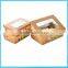 Medium Kraft Salad paper Box with Clear Window