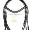 Snaffle Bridle White Crystal Browband