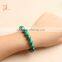 High quality natural stone bracelet malachite round beads bracelet jewelry
