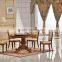Wood round dining table hotel table hand carved Chinese furniture