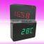 Multi-function digital wooden table clock