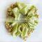 yellow Velvet Bun Scrunchy Rhinestone Hair Ponytail Holder Hair Accessories