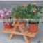 Outdoor or indoor foldable wooden flower stand,flower arranging stands,wooden church flower stands