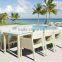 weatherproof rattan furniture cafe table chair set