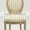 home furniture solid oak handle carved classic round back wooden side chair (CH-211-1-OAK)