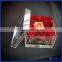 Custom printed clear flower delivery box , elegant acrylic flower packaging box