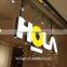 Metal acrylic custom frontlit led channel letter signs, alphabet letter or company logo business sign, able to put on side
