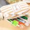 promotional Striped canvas small cosmetic bags