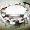 6ft round plastic folding table