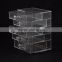 Customizable 5-drawer clear compartment acrylic box and plexiglass storage case