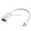 Mini DP Male to HDMI Female Adapter Cable - Video / audio adapter - White - 8 in - Mini DisplayPort to F 19 pin HDMI type A