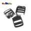 1" Webbing Plastic Ladder Lock Slider Buckle Black for Backpack Straps #FLC466-B